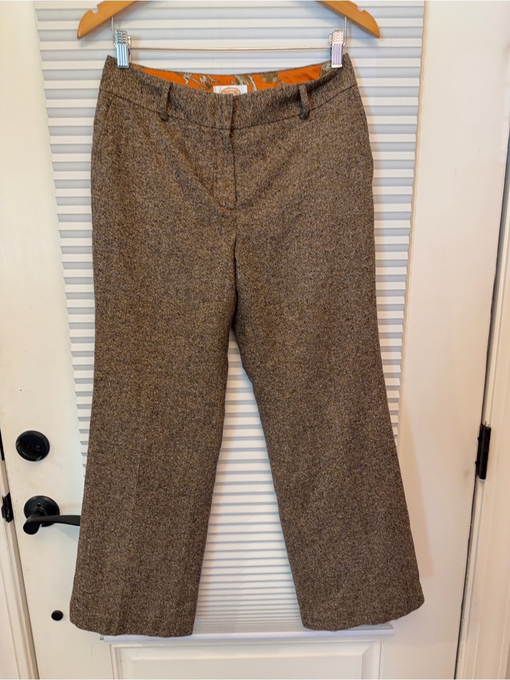 Talbots Brown Tweed woman’s Dress Pants 6P